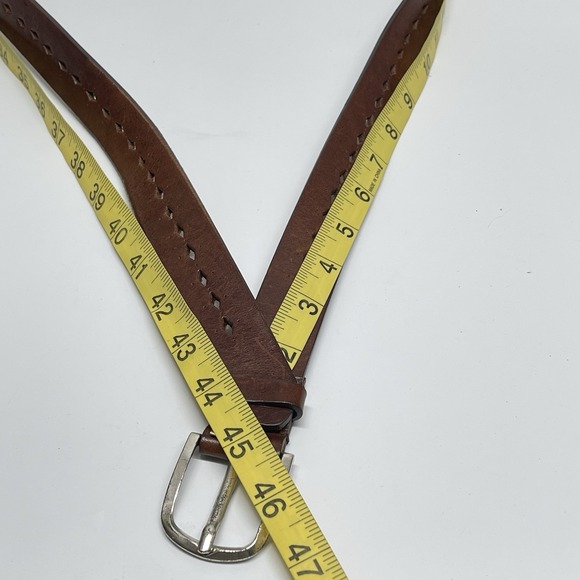 Fabio Corti Women's L Belt Genuine Leather Brown Made in Italy - Picture 7 of 8